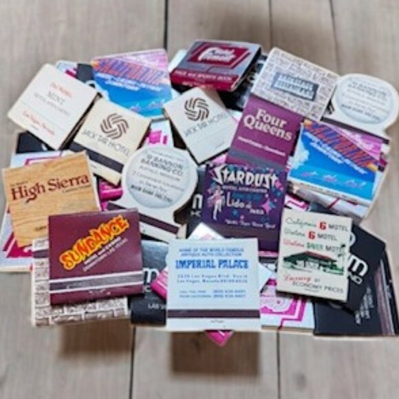 Vintage Las Vegas Matchbook Lot Stardust Mint Maxim Fremont 37 Most Are Unstruck - Picture 1 of 15